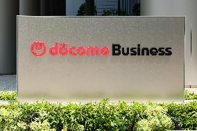 NTT Docomo Business signage and logo